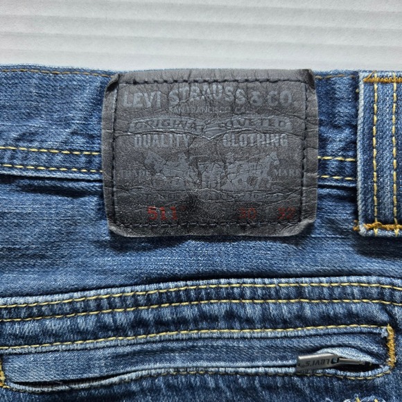 Levi's 511 Slim Fit Jeans Dark Wash Mens Size 30x32 Cotton - Picture 11 of 11